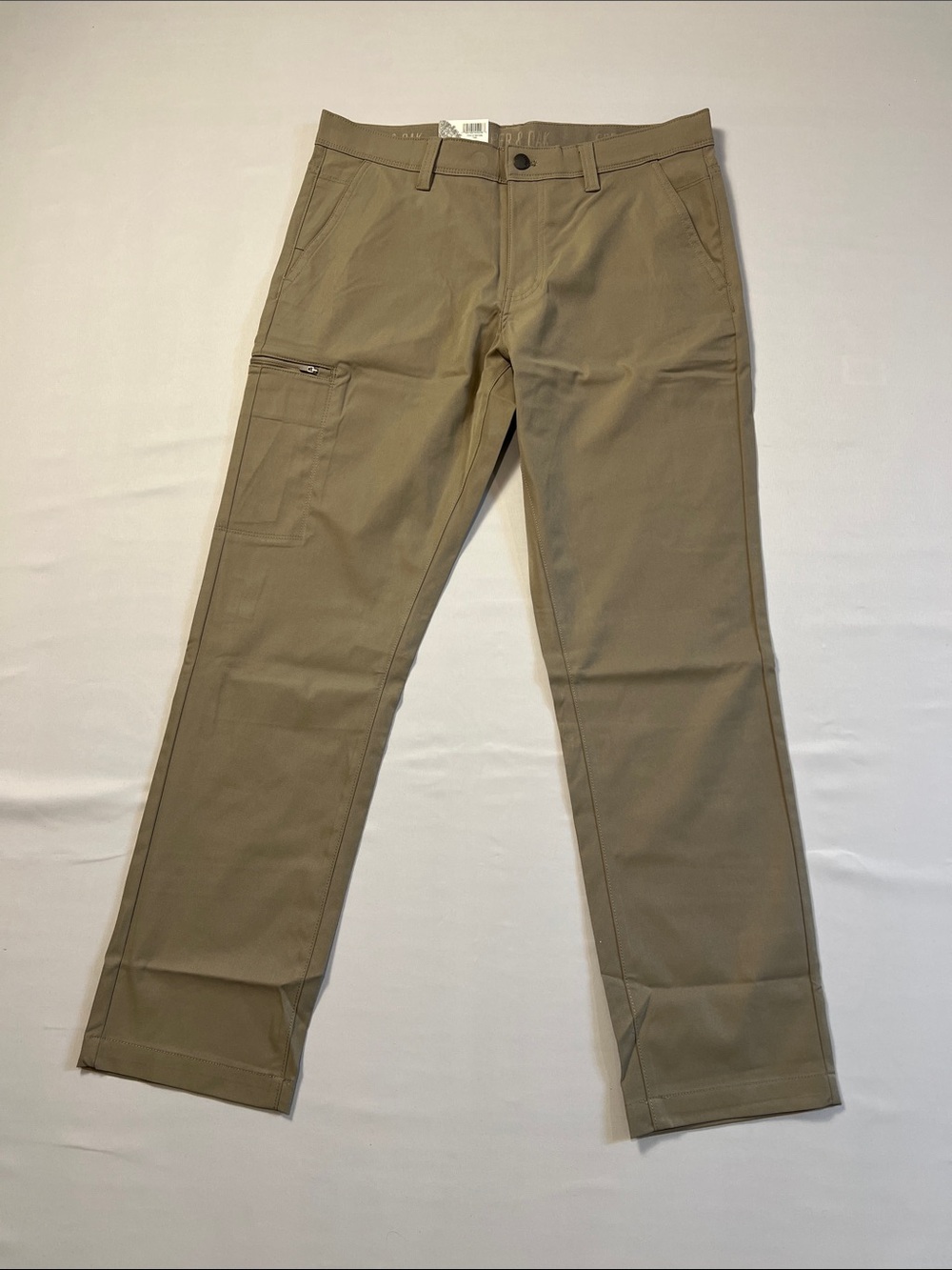 NWT Men's Copper&Oak Khaki Utility Chino Pants - Durable Tan Size 34x32